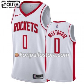 Houston Rockets Russell Westbrook 0 Nike 2019-2020 Association Edition Lasten Pelipaidat Swingman